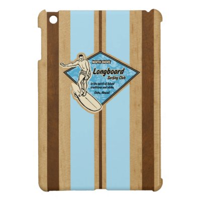 Waimea Surfboard Hawaiian iPad Mini Cases