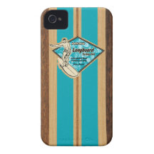 Waimea Surfboard Hawaiian iPhone 4 Case