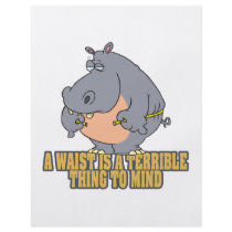 waist terrible thing to mind funny hippo full color flyer