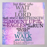 Wait on the Lord Scripture (Isaiah 40:31) Print