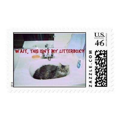 Wait, this isn't my litterbox?! Postage