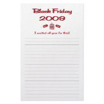 Waited all year for Black Friday shopping Customized Stationery