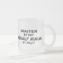 Waiter Deadly Ninja by Night mugs