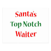 Waiter Top Notch Postcard