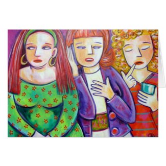 Waiting at the Ladies Room card