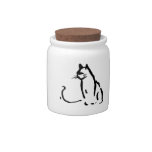 Waiting Cat candy jars