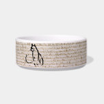 Waiting Cat pet bowls