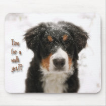 Waiting for a walk mouse pad