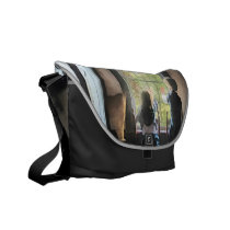 Waiting for Daddy messenger bags