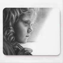 Waiting for daddy Mousepad mousepads