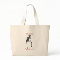 Waiting for my Valentine funny t-shirts and gifts. Canvas Bags