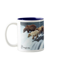 Waiting For Salmon mugs by questkey Waiting For Salmon mugs