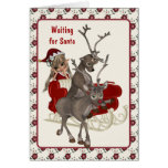 Waiting for Santa Christmas Card