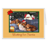 Waiting for Santa Greeting Card