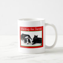 Waiting for Santa Mug mugs