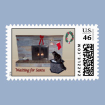 Waiting for Santa Stamp