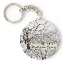 Waiting For Spring keychain