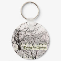 Waiting For Spring keychain by backwordbooks Waiting For Spring keychain