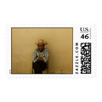 Waiting for the Bus Postage Stamps