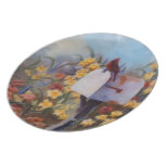 Waiting For the Mail Cardinal Plate