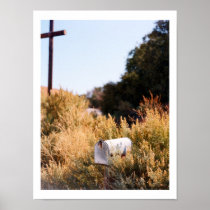 Waiting for the mail. poster