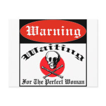 Waiting For The Perfect Woman postcards