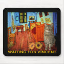 Waiting for Vincent Van Gogh mousepads by fur_persons2 Waiting for Vincent Van Gogh mousepads