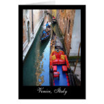 Waiting Gondola in Venice Italy Greeting Card