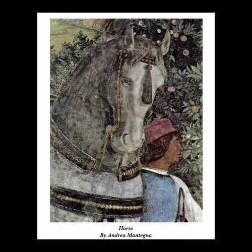 Waiting Grooms Detail: Horse By Andrea Mantegna Print