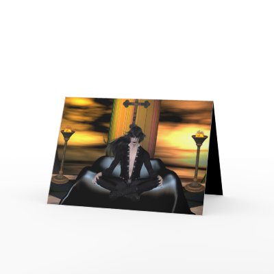 Waiting - Halloween/Vampire/Goth Greeting Card