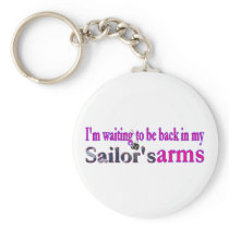 Waiting on a Loving Sailor Key Chains