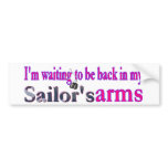 Waiting on a Sailor Bumper Stickers