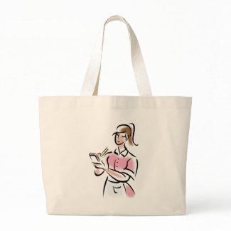 Waitress tote bag