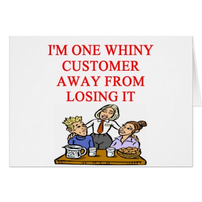WAITRESS cudtomer joke Greeting Cards by jimhartley