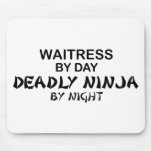 Waitress Deadly Ninja by Night Mouse Mats