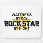 Waitress Rock Star by Night Mouse Pad