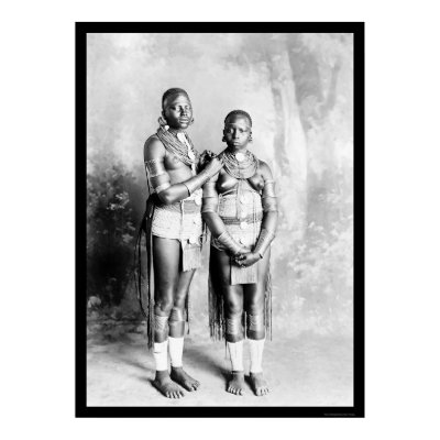 Wakamba African Girls 1897 Poster by lc_vintagephotos