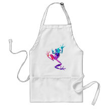 WakanaFrogPurpleBlue Apron