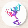 WakanaFrogPurpleBlue Beverage Coasters