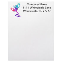 WakanaFrogPurpleBlue Letterhead Template