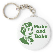 Wake and Bake Key Chain