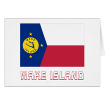 Wake Island Flag with Name cards