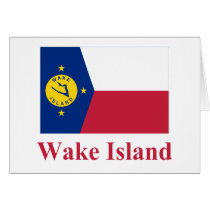 Wake Island Flag with Name cards