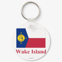 Wake Island Flag with Name keychains by Vexillophile Wake Island Flag with Name keychains