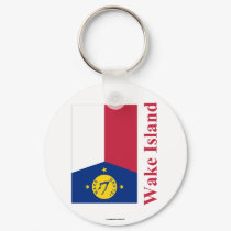 Wake Island Flag with Name keychains by Vexillophile Wake Island Flag with Name keychains