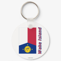 Wake Island Flag with Name keychains by Vexillophile Wake Island Flag with Name keychains