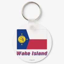 Wake Island Flag with Name keychains by Vexillophile Wake Island Flag with Name keychains