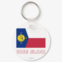 Wake Island Flag with Name keychains by Vexillophile Wake Island Flag with Name keychains