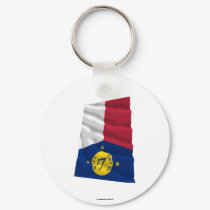 Wake Island Waving Flag keychains by Vexillophile Wake Island Waving Flag keychains