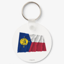 Wake Island Waving Flag keychains by Vexillophile Wake Island Waving Flag keychains